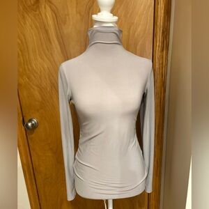 Halogen Light Gray Turtleneck Top